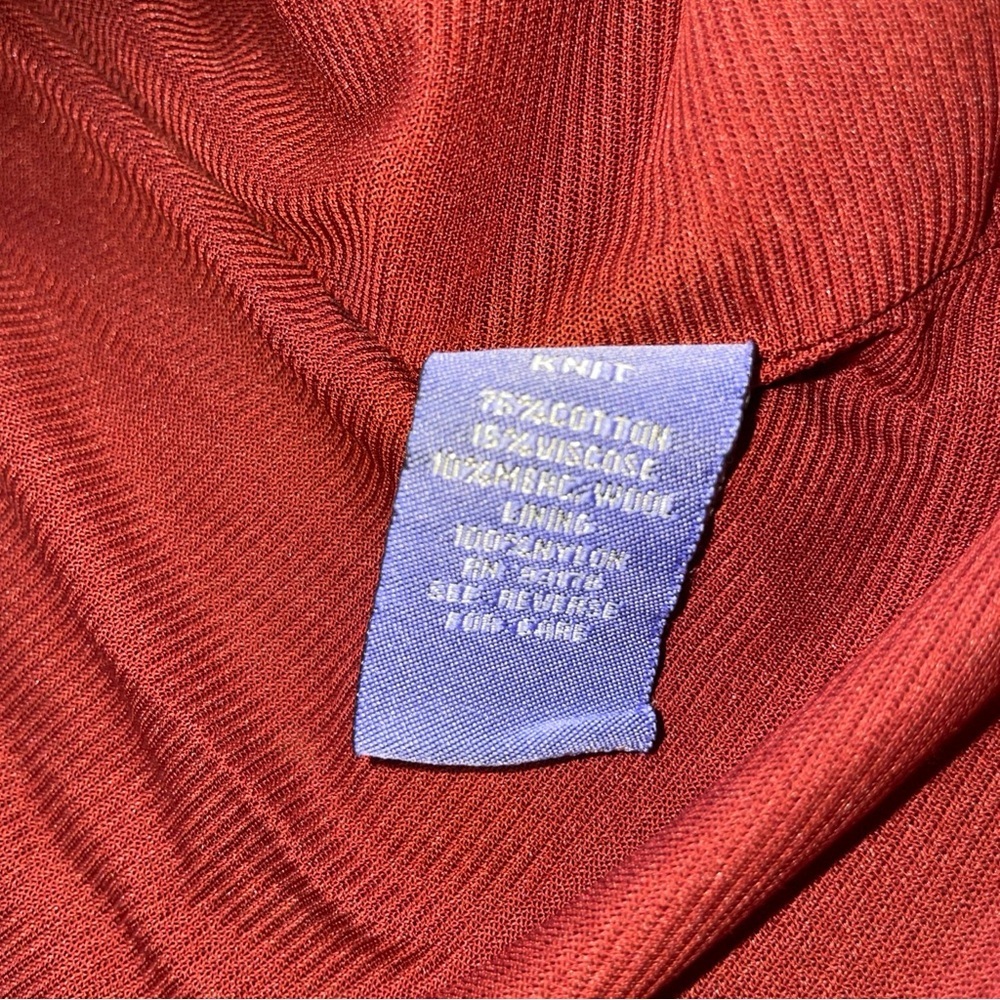 Vivienne Tam Vintage Skirt Women’s Medium Red Brown Lined Y2K Purple Label - Picture 4 of 10